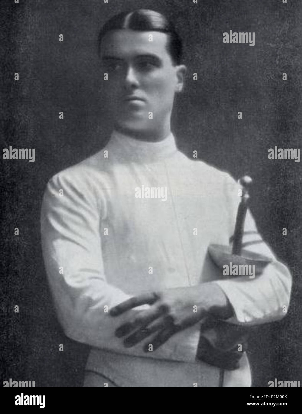 . Italiano: Lo schermidore italiano Franco Riccardi . Questo file è privo di informazioni sull'autore. 31 Franco Riccardi Foto Stock