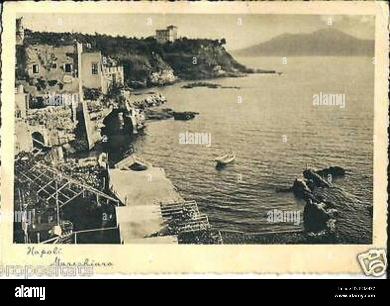 . Italiano: 'Napoli - Marechiaro". Foto ricordo. Autore sconosciuto. inizio del XX secolo. 52 sconosciuto Marechiaro 1 Foto Stock