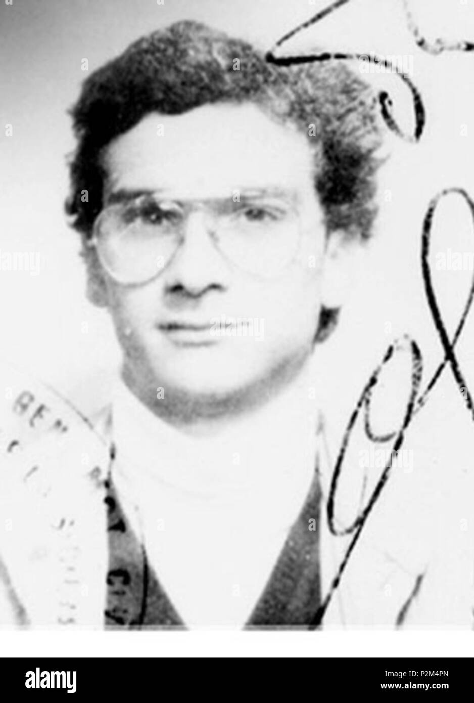 . Italiano: Foto del criminale Matteo Messina denaro. Il 15 settembre 1993. La polizia italiana 54 Mattdenaro Foto Stock