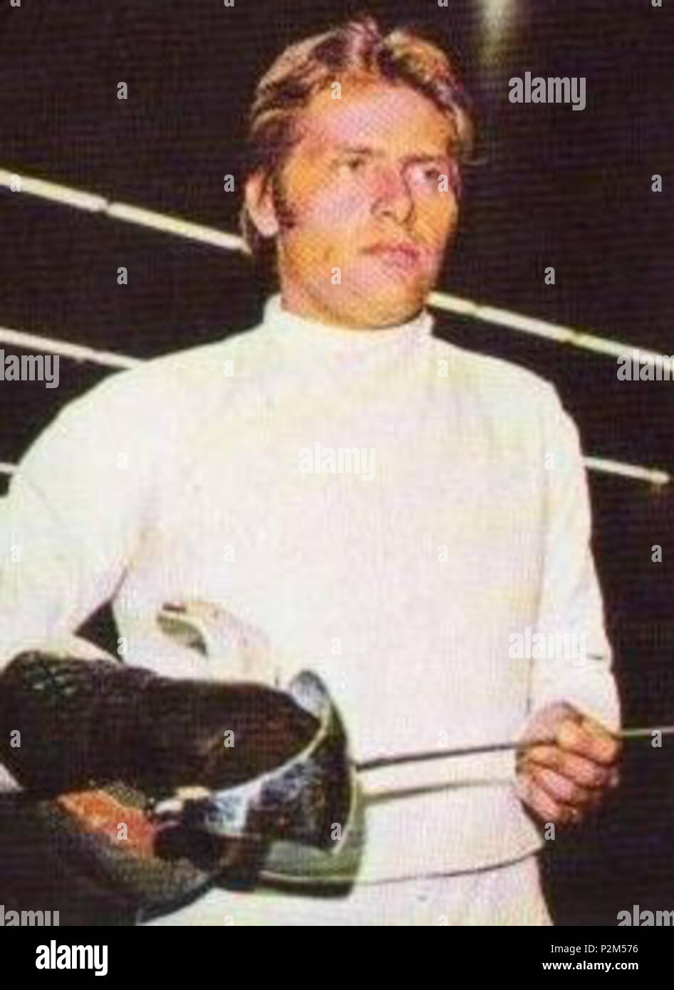 . Italiano: Lo schermidore Michele Maffei . Il 10 dicembre 2011 (originale data di caricamento). L'originale uploader è stato Catenaccio a italiano . 55 Michele Maffei Foto Stock