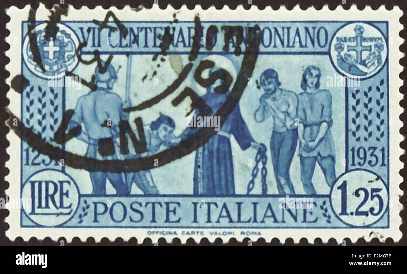 Timbro Del Regno Ditalia 1931 Francobollo Commemorativo