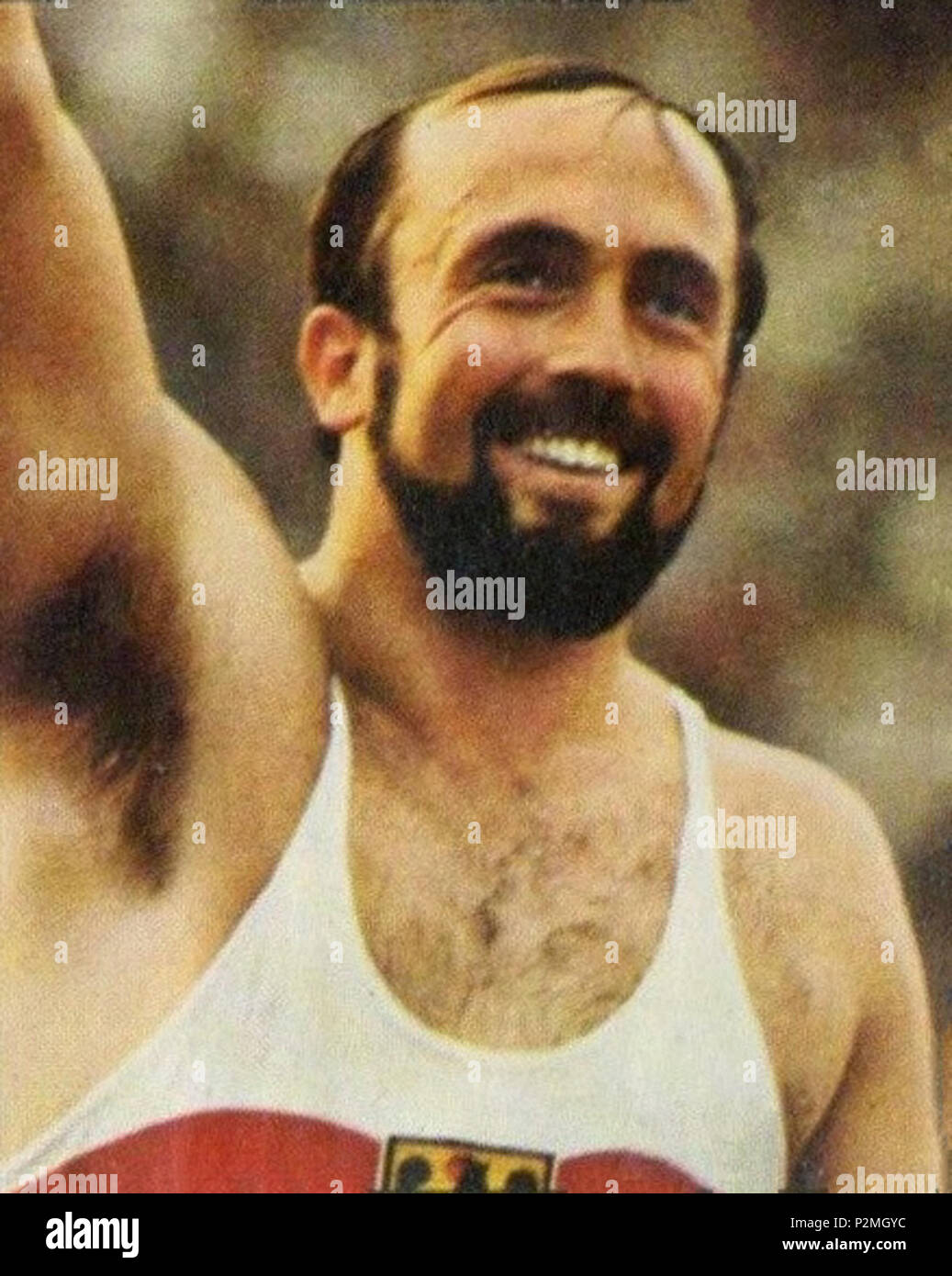 . SPORT VEDETTES-PANINI 1974-Figurina n.32- WOLFERMANN- BRD - ATLETICA LEGGERA-rec . 1974 o versioni precedenti. Unknown 45 Klaus Wolfermann c1974 Foto Stock