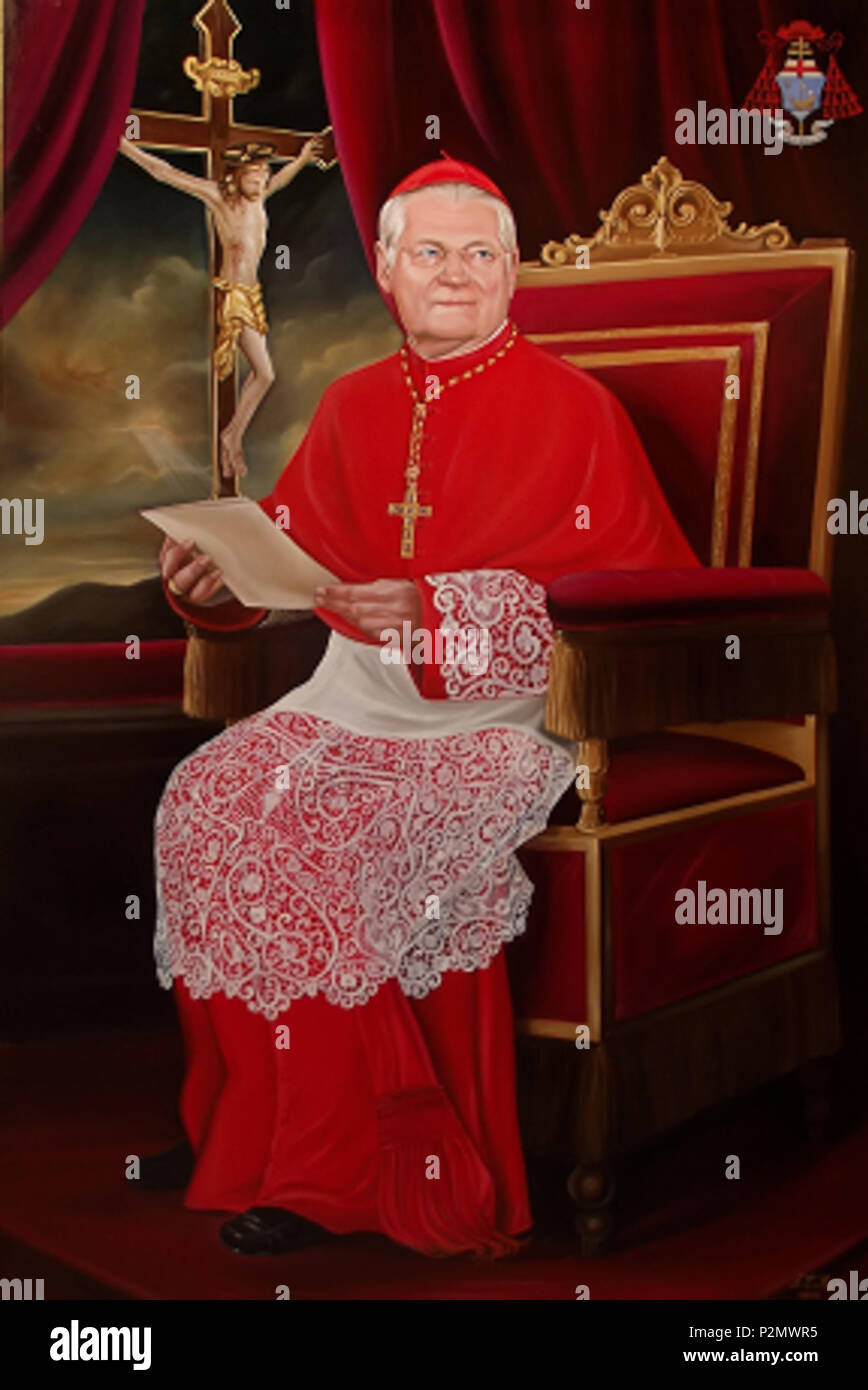 76 Ritratto del Cardinale Angelo Scola Foto Stock