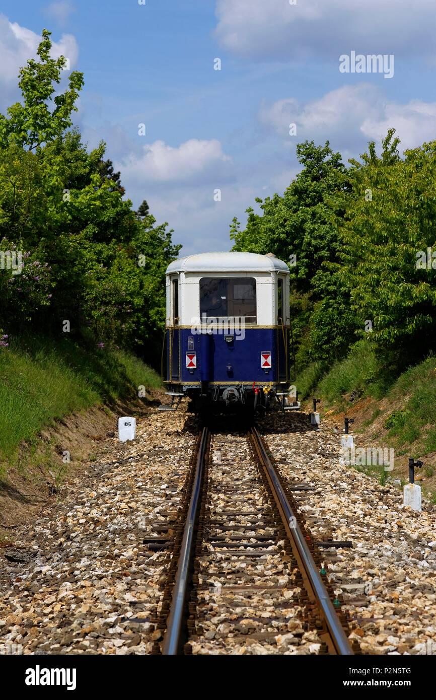 Budapest, Ungheria, area classificata come patrimonio mondiale, il Gyermekvasút o bambini del treno è una vera e propria linea ferroviaria (linea 7) gestito da bambini Foto Stock