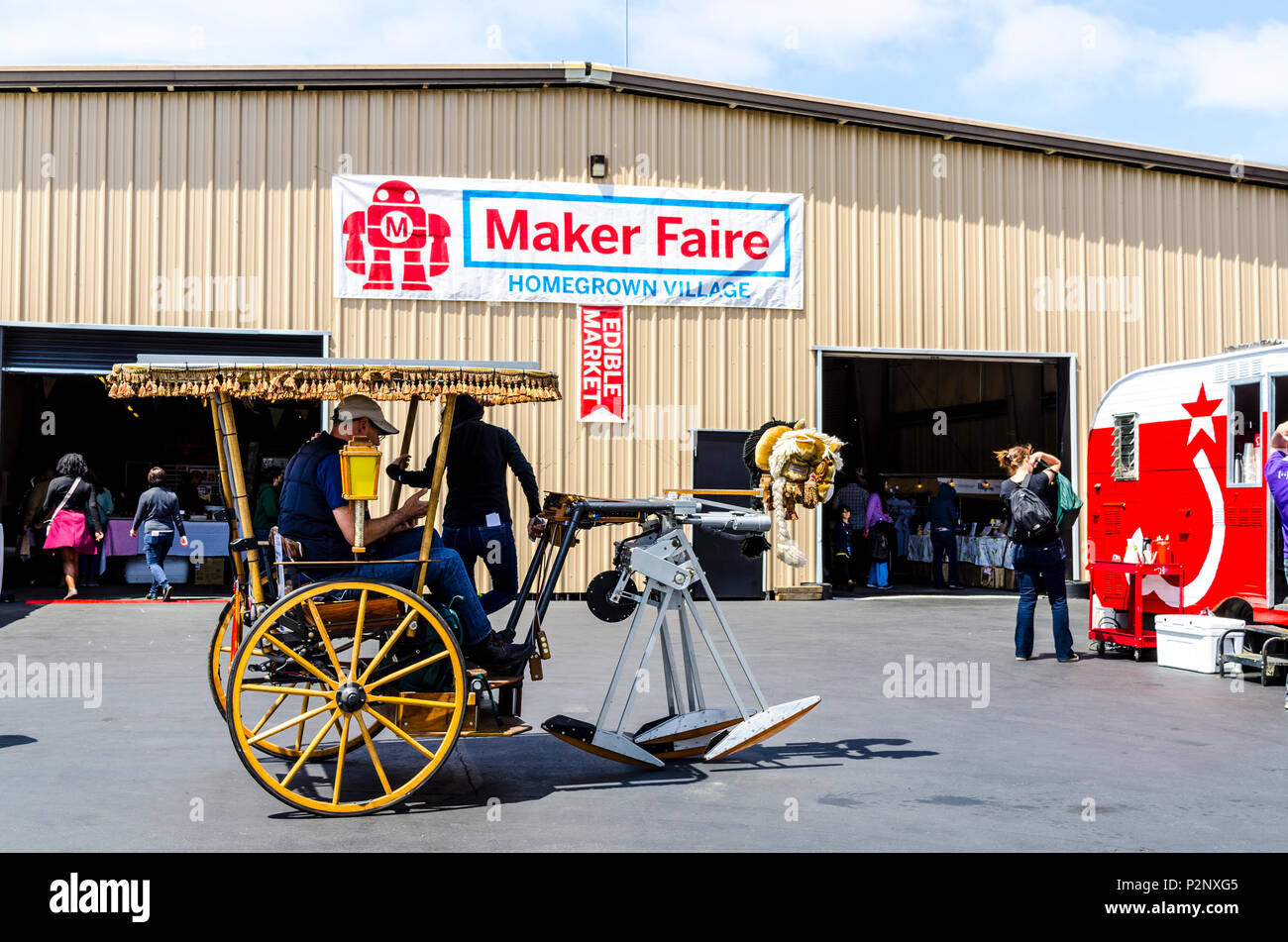 Favolose creazioni al 2018 Maker Faire a San Mateo in California USA Foto Stock