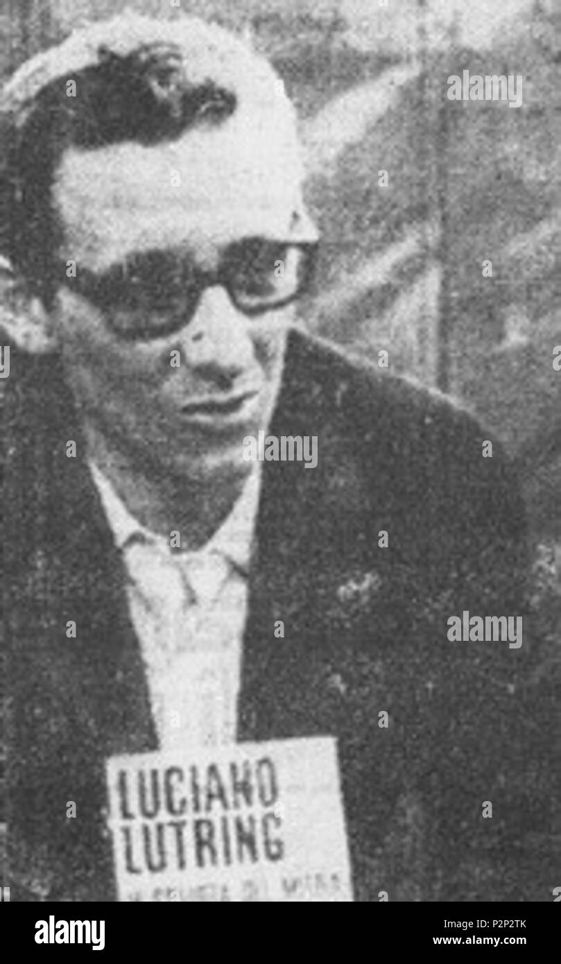 . Foto dal quotidiano La Stampa (1970) . Il 27 giugno 1970. Cavarrone al progetto italiano. 49 Luciano Lutring 1970 Foto Stock