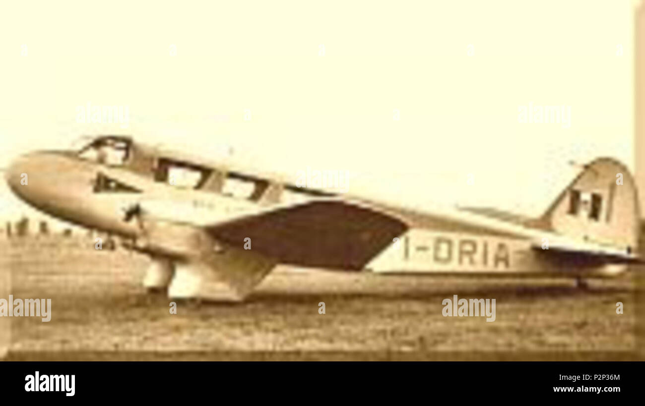 . Inglese: Italiano Caproni Ca.308 Borea ("Vento del Nord') aereo di linea . ca. tardi 1930s. Uncredited 15 Caproni Ca.308 Foto Stock