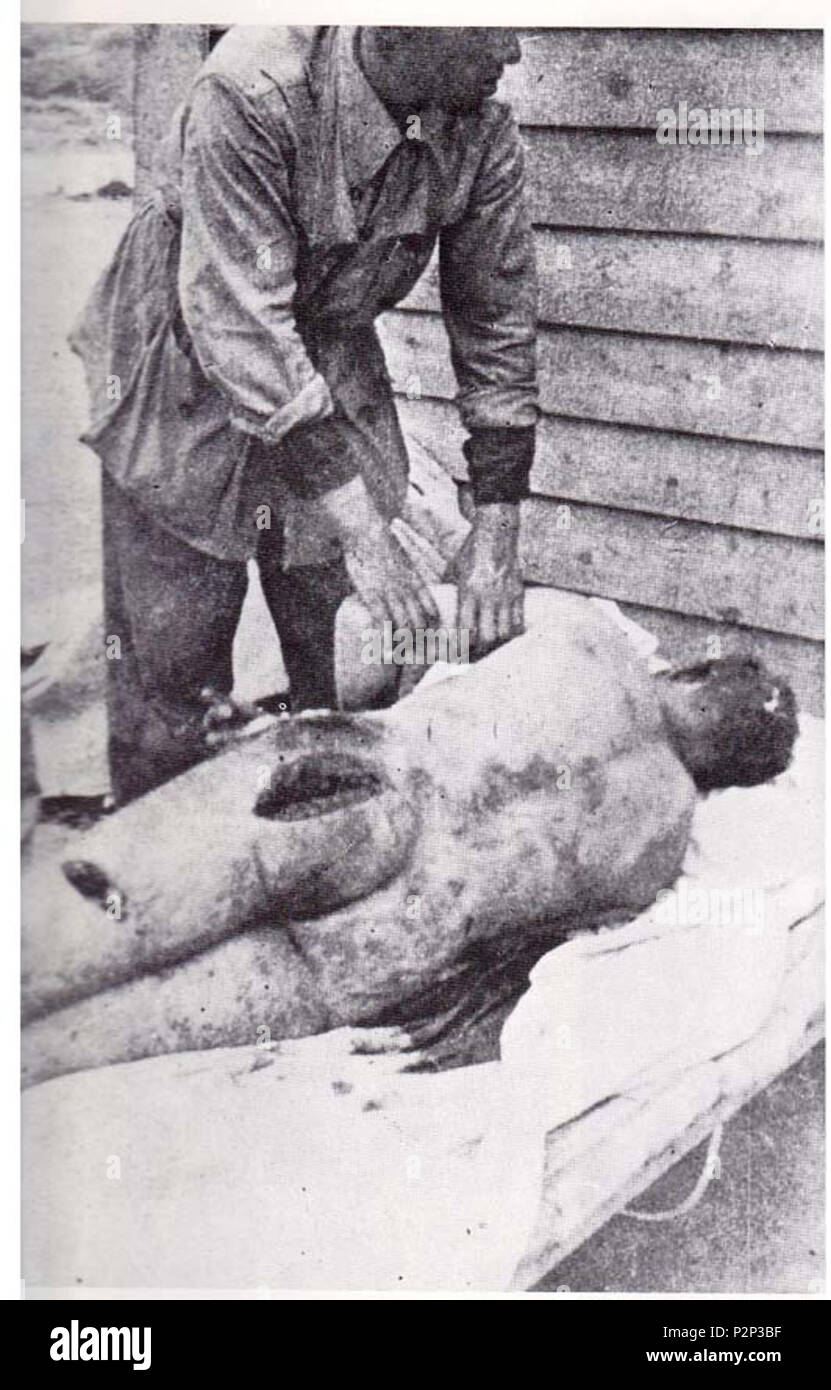 . Inglese: Eccidio, Gondrand' o 'Gondrand massacro . Il 14 febbraio 1936. 24 sconosciuto eccidio, Gondrand" o "massacro Gondrand Foto Stock