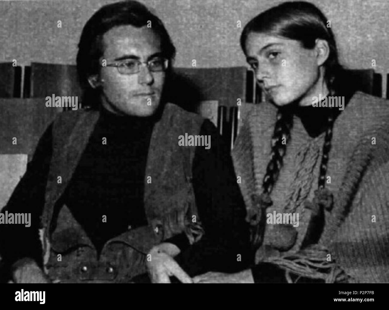 . Al Bano e Romina via Alimentazione . Aprile 1972. 4 sconosciuto Al Bano e Romina via Power Foto Stock