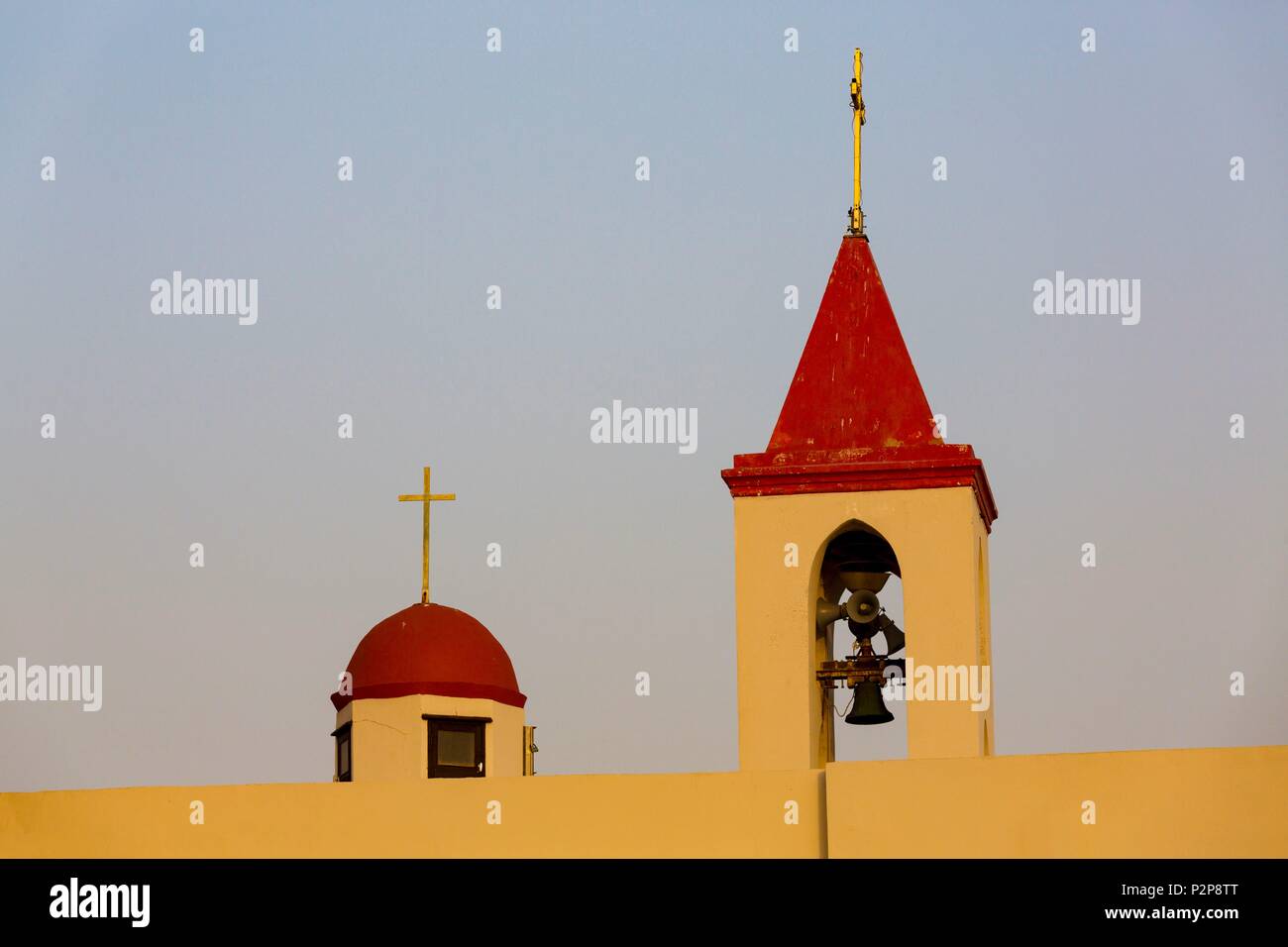 Israele, acro noto anche nel mondo cristiano come Saint-Jean-d'Acre, protetta dall'UNESCO Città Vecchia casa Maronita, la Chiesa Maronita Foto Stock