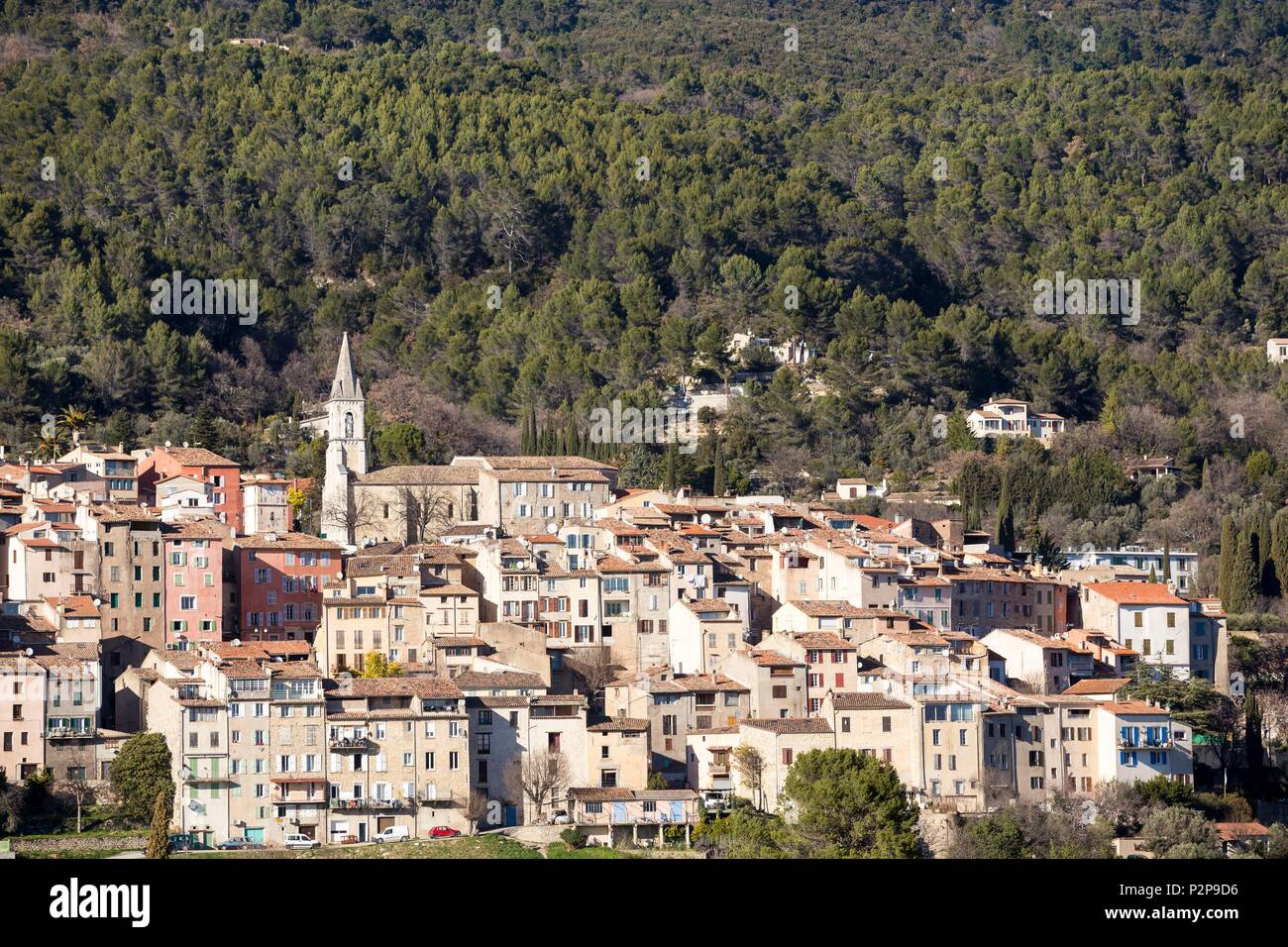 Francia, Var, il villaggio di Callas vicino a Draguignan Foto Stock