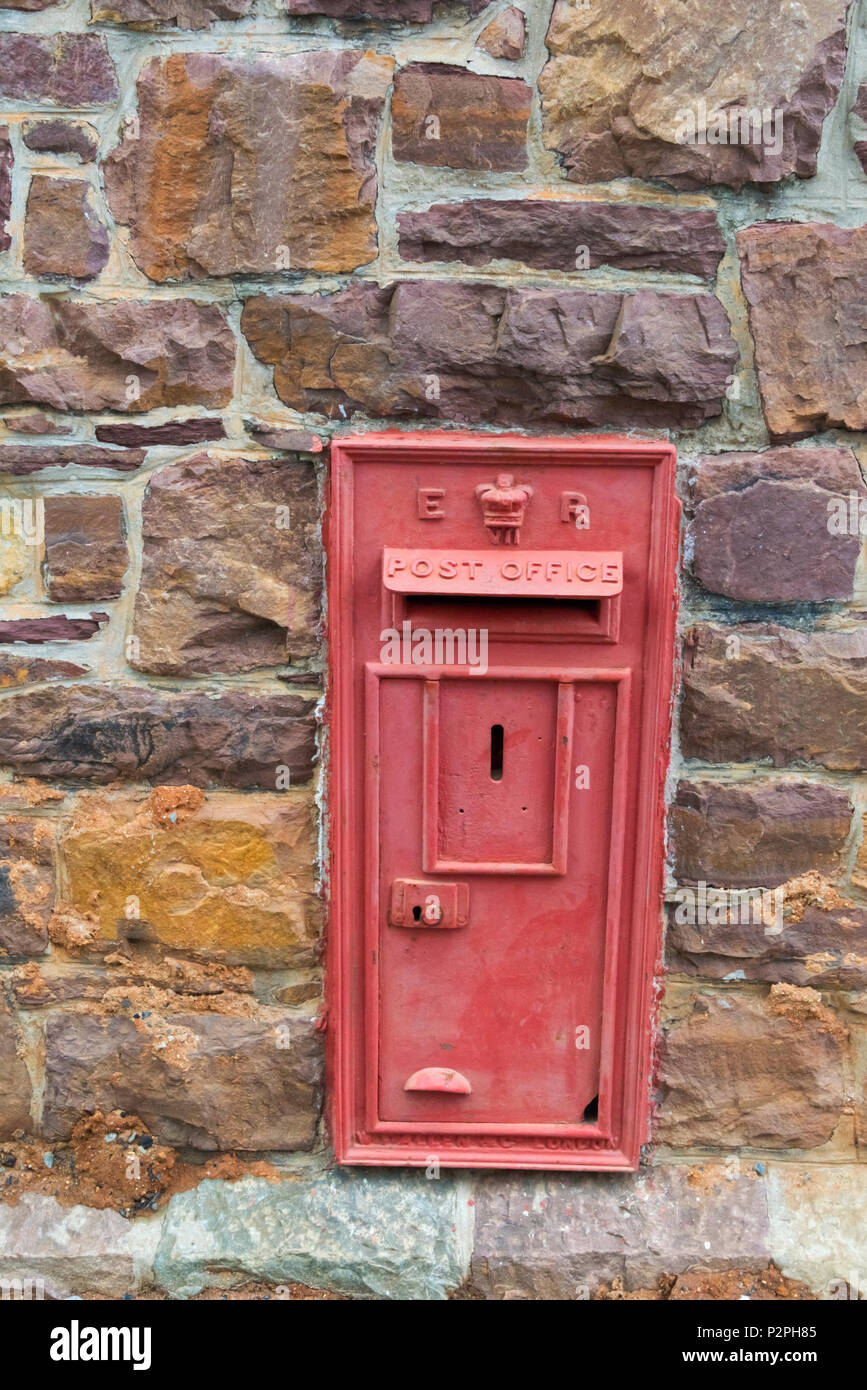Postal drop box nella città vecchia, Simon's Town, Sud Africa Foto Stock