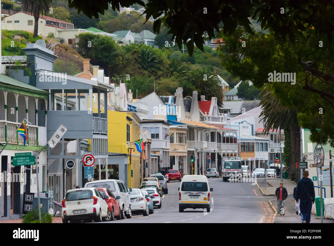 Casa coloniale nella città vecchia, Simon's Town, Sud Africa Foto Stock