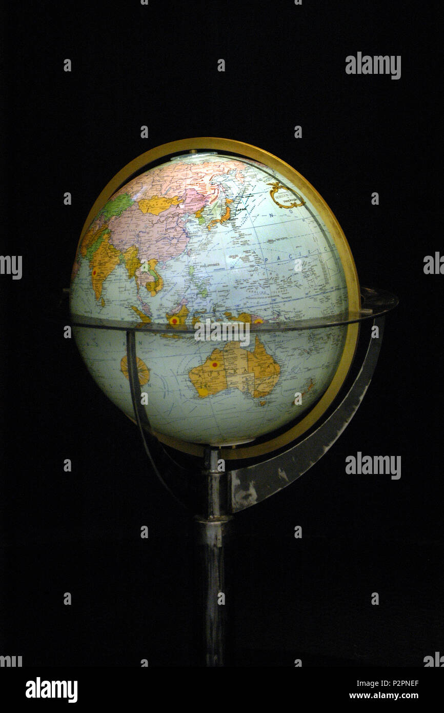 Un globo di terra è chiamato un globo terrestre Foto Stock