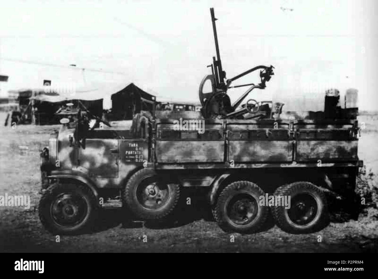 . Inglese: WW2 era italiano carrello . 13 Foto Stock