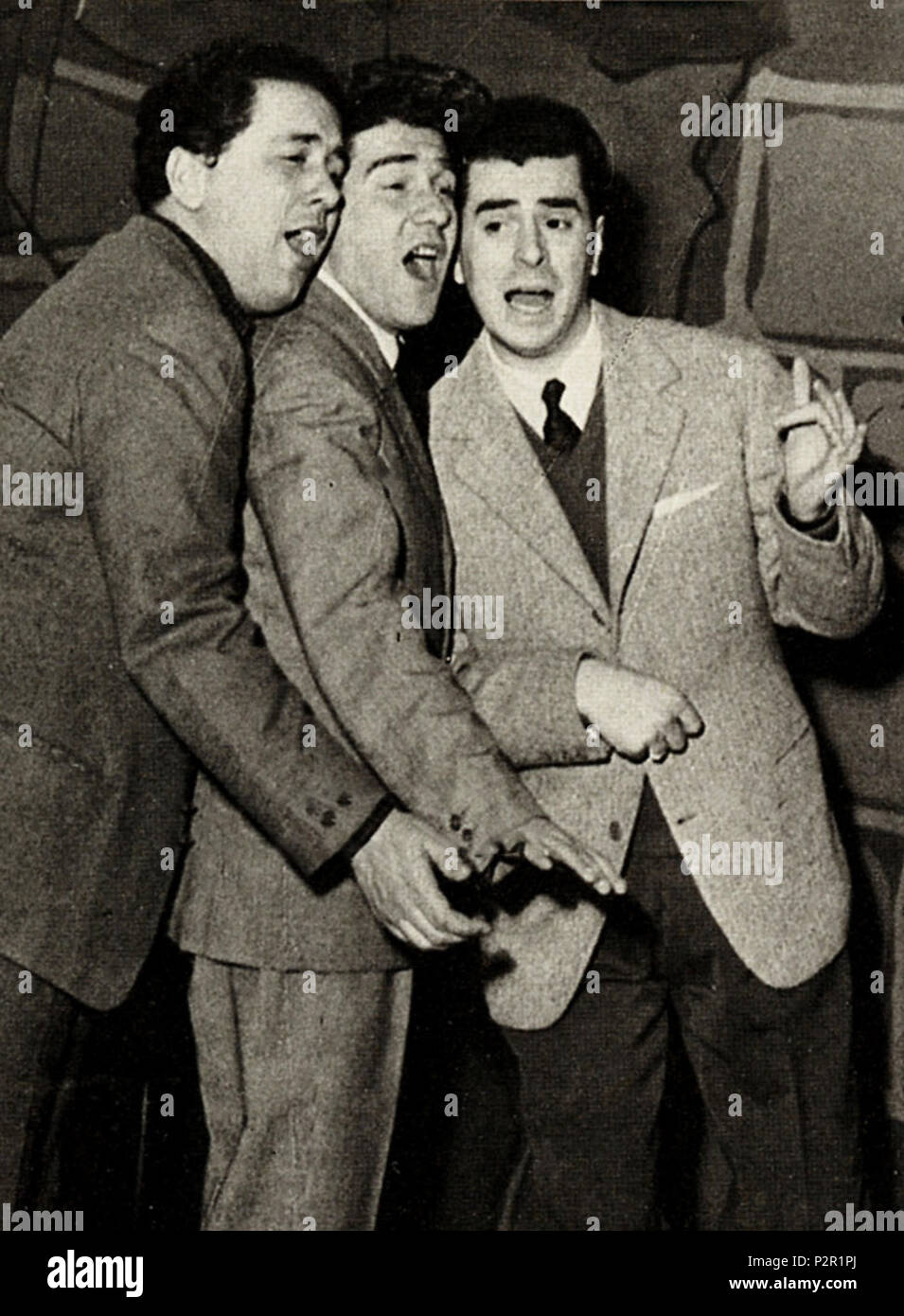 . Italiano: Elio Pandolfi Pietro De Vico Raffaele Pisu . 1954. 24 sconosciuto Elio Pandolfi Pietro De Vico Raffaele Pisu 54 Foto Stock