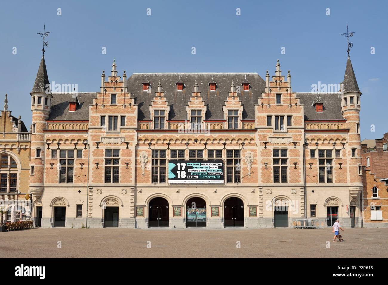 Belgio, provincia della Fiandre Occidentale, Kortrijk, teatro di Kortrijk Foto Stock
