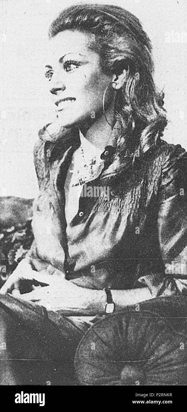 . Attrice italiana Silvia Monti . Il 30 giugno 1970. Telefoto Team 83 Silvia Monti Foto Stock