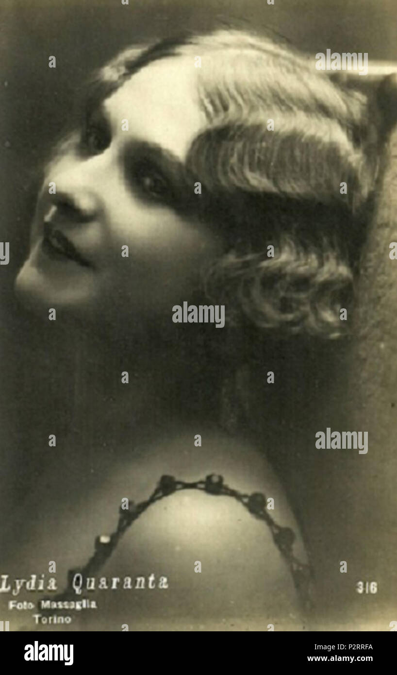 . Lidia Quaranta . 1910s. Massaglia, Torino 48 Lidia Quaranta Foto Stock