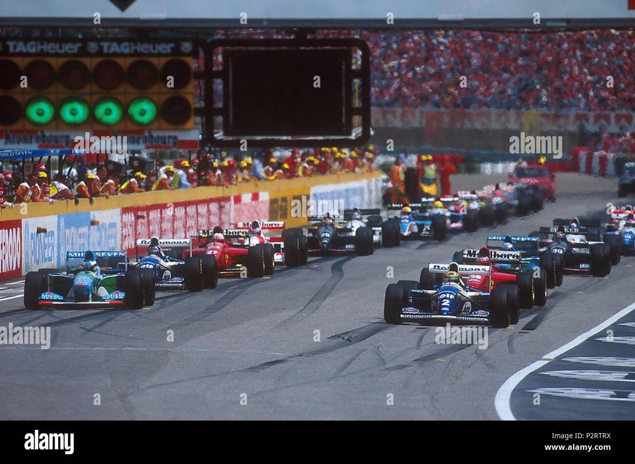 . Italiano: partenza del Gran Premio di San Marino 1994 . 1 maggio 1994. 2 sconosciuto 1994 GP di San Marino - inizio 01 Foto Stock