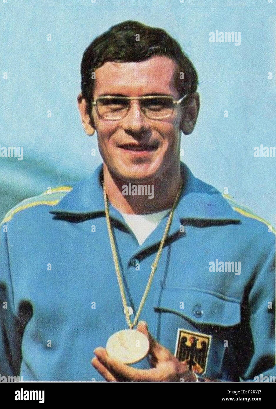 . CAMPIONI dello sport 1973-1974-Figurina n.25- KANNENBERG-GER.OVEST-ATL.LEGGERA-rec . 1972. 11 sconosciuto Bernd Kannenberg 1972 Foto Stock