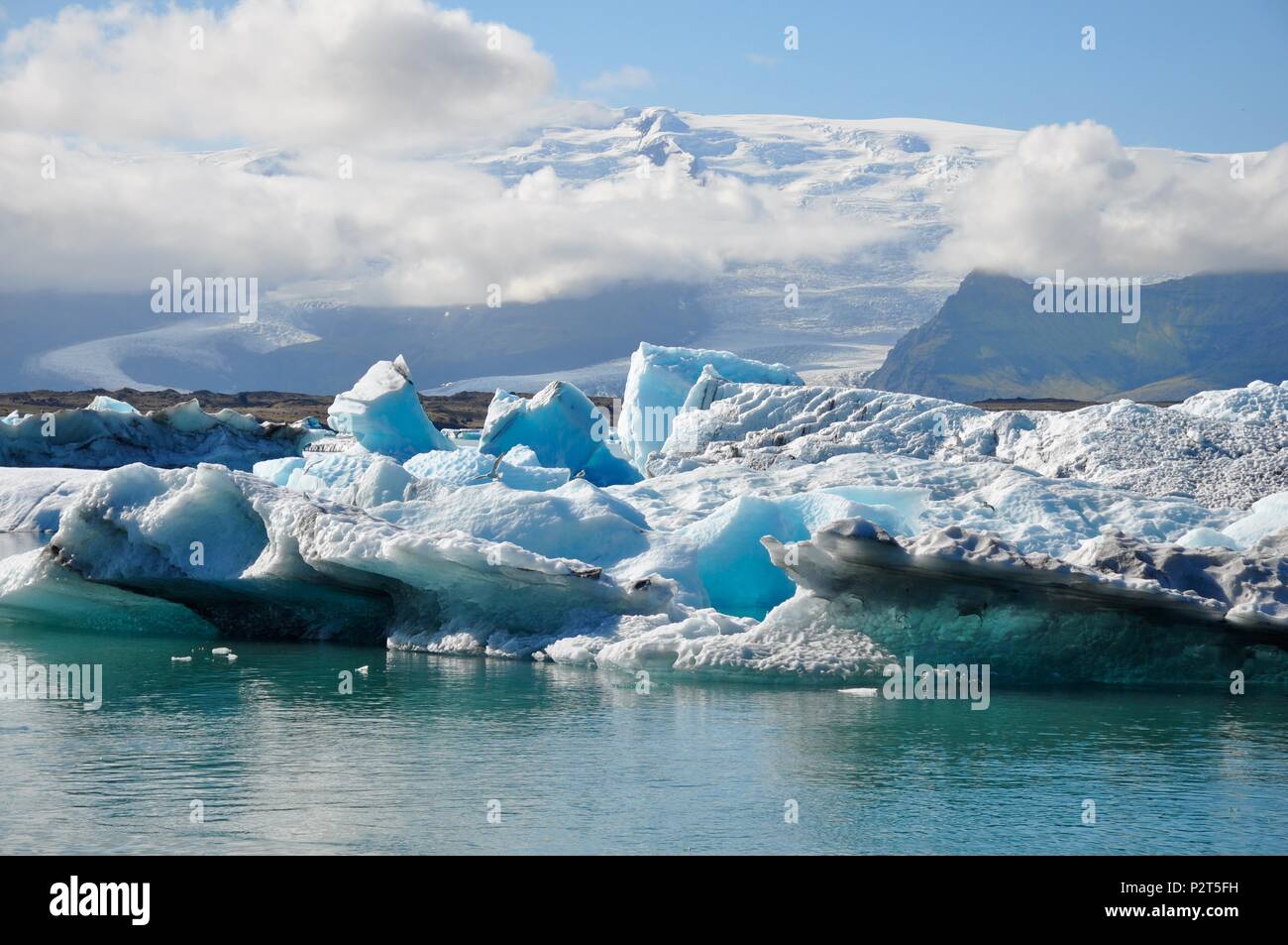 Jökulsárlón - lago glaciale, Islanda Foto Stock