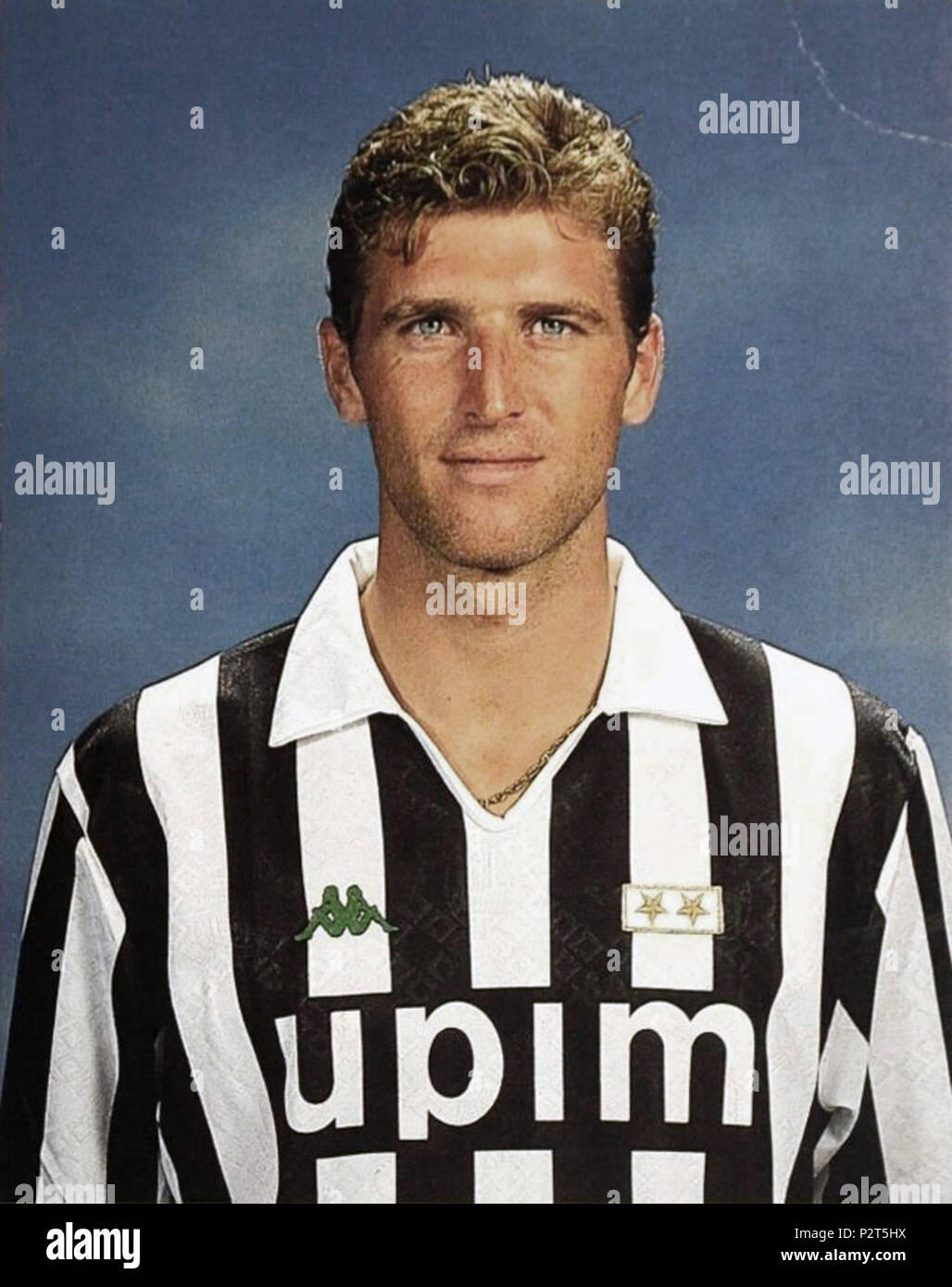 . Italiano: Il calciatore italiano Massimo Carrera alla nella stagione 1991-1992. 1991-92. Unknown 54 Massimo Carrera - Juventus FC 1991-92 Foto Stock