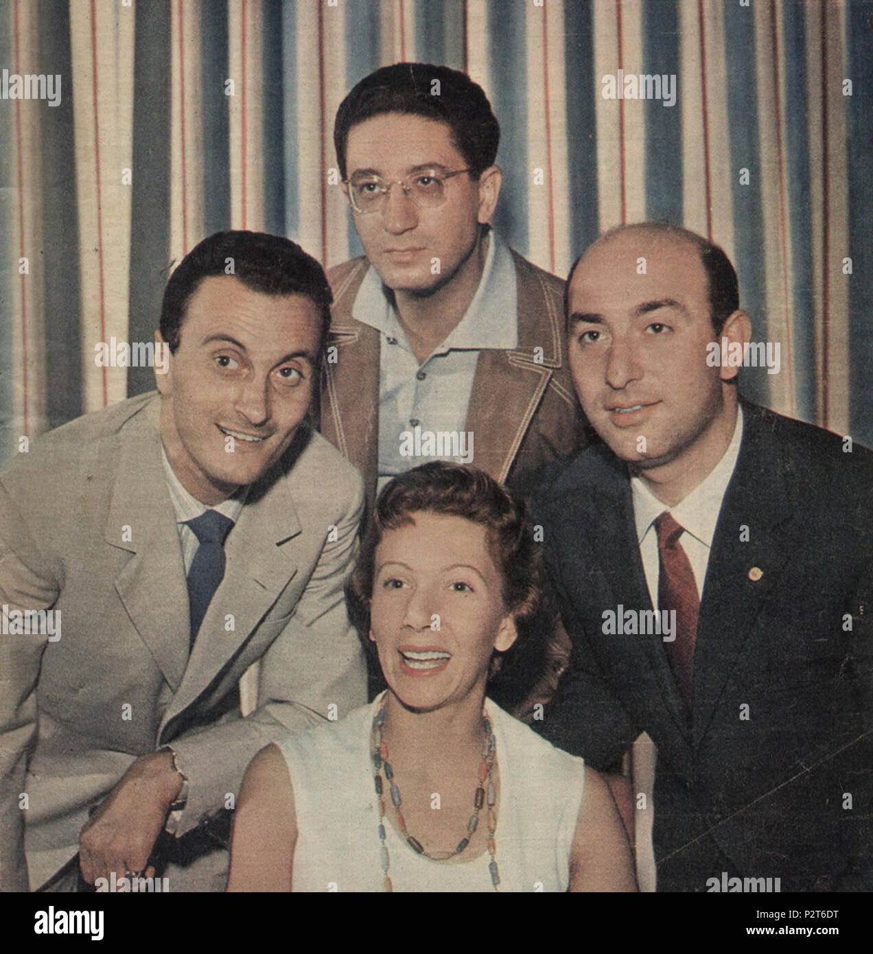. Gruppo italiano il Quartetto Cetra . Giugno 1960. 73 sconosciuto Quartetto Cetra Foto Stock