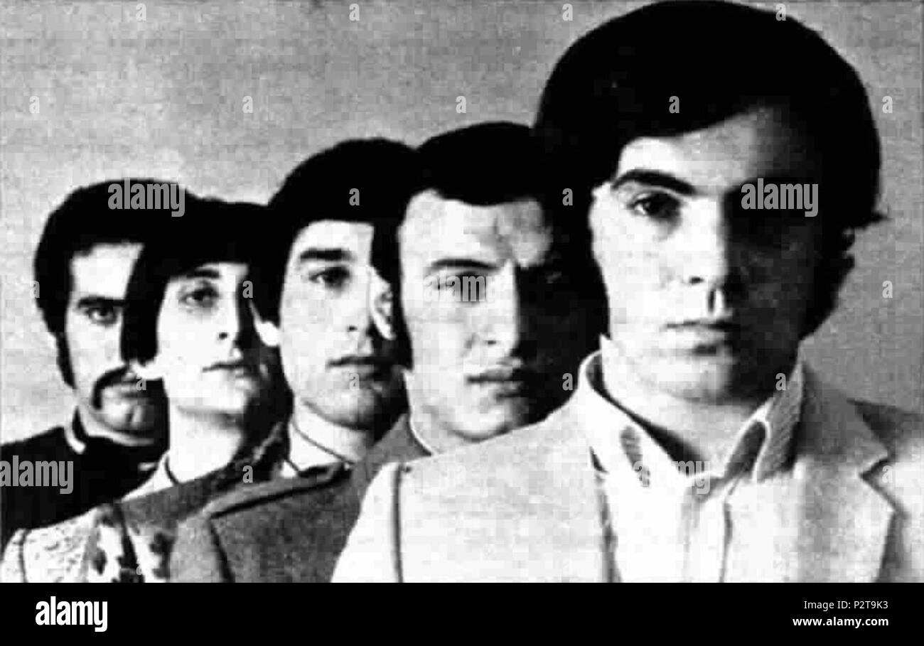 . Italiano gruppo musicale Gens . Il 27 aprile 1969. 33 sconosciuto Gens band Foto Stock