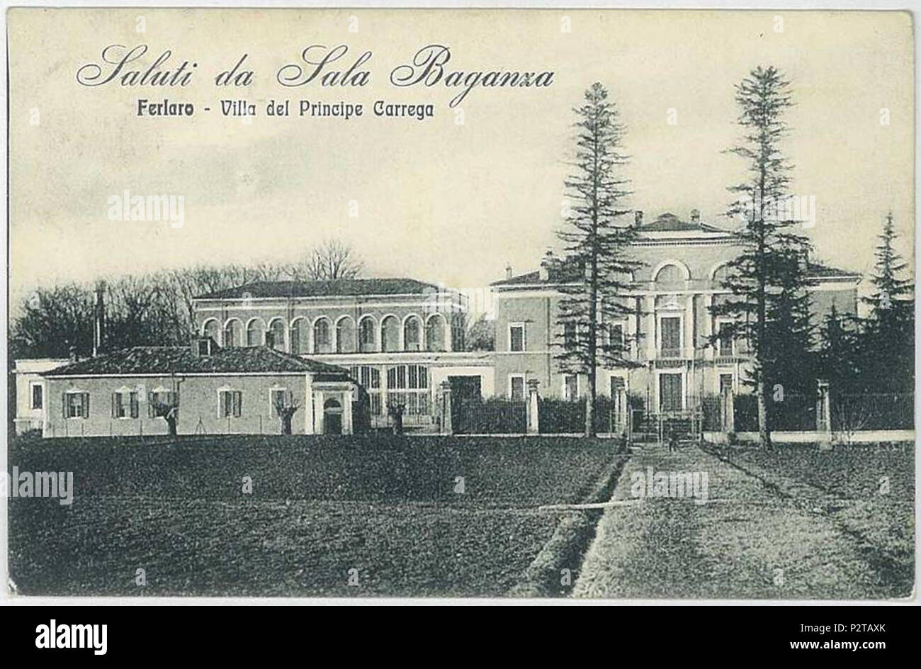 . Italiano: Villa del Ferlaro . tra circa 1900 e circa 1940. Unknown 92 Villa del Ferlaro del principe Carrega Foto Stock