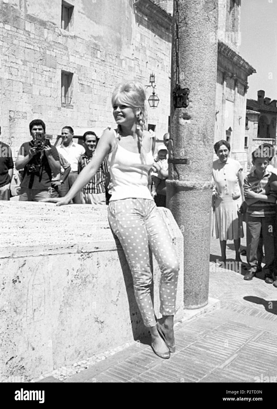 13 Brigitte Bardot a Spoleto, Italia Il 11 agosto 1961. Foto Stock