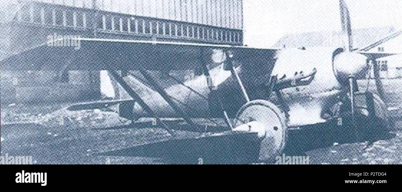 . Inglese: Italiano Tebaldi-Zari fighter prototipo . circa 1919. Uncredited 86 Tebaldi-Zari Foto Stock