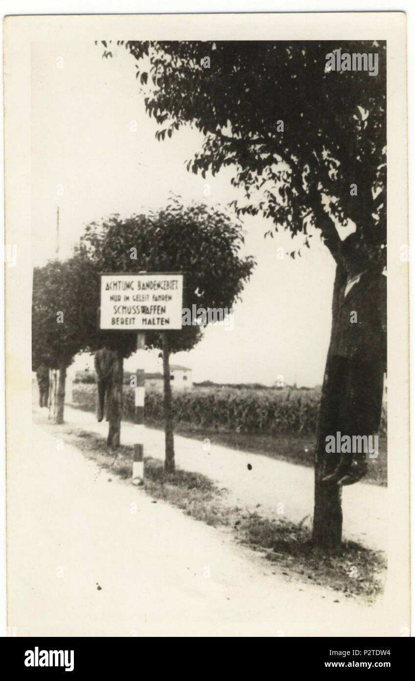 Italiano: Eccidio, di Bassano del Grappa . Il 26 settembre 1944. 15  sconosciuto Carlo fila strage di bassano del grappa 02 Foto stock - Alamy