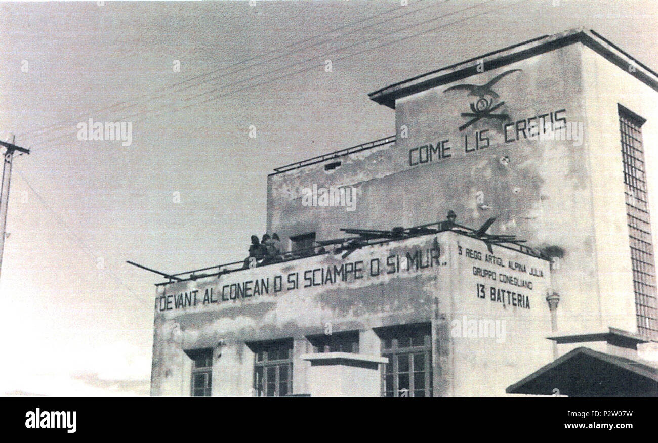 . Italiano: Caserma Argos1941-42 fronte . Il 18 novembre 2010. Turolla Ioao 16 Caserma Argos1941-42 (3) Foto Stock