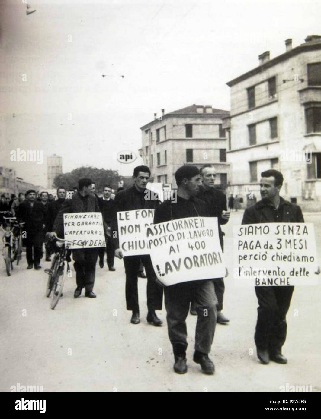 . Italiano: Eccidio, delle fonderie riunite . Gennaio 1950. 24 sconosciuto eccidio, delle fonderie Riunite 12 Foto Stock