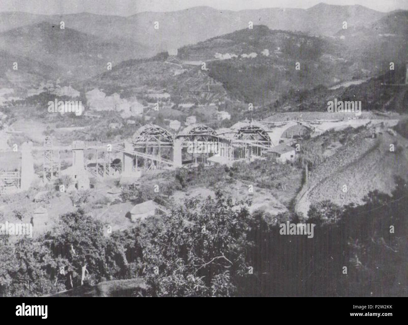 . Inglese: Costruzione ponte Campomorone 1883 . Il 15 giugno 2010. 20 sconosciuto Costruzione ponte Campomorone 1883 Foto Stock