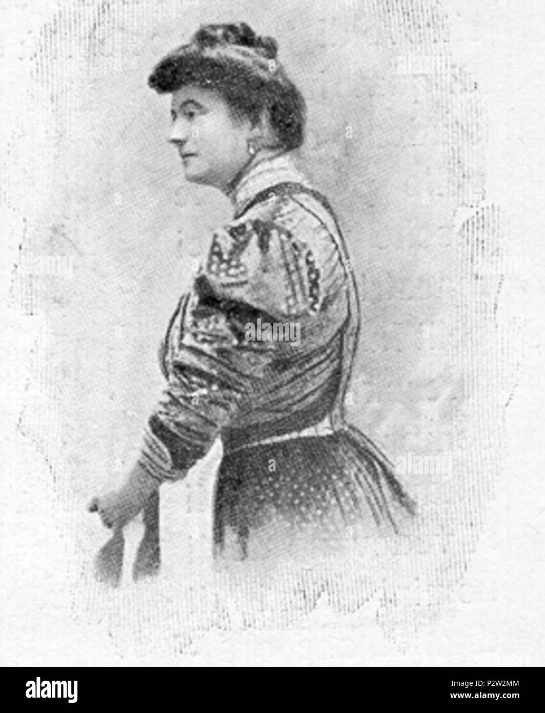 . Italiano: Elvira Bonturi, moglie di Giacomo Puccini. 1910. 24 sconosciuto Elvira Bonturi Puccini Foto Stock