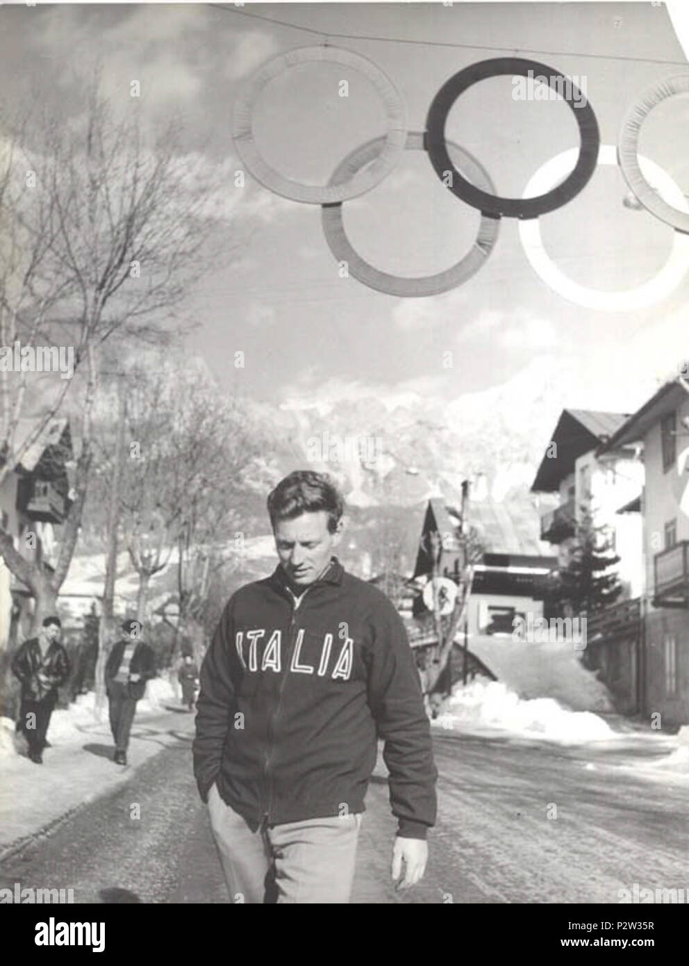 . Eugenio Monti . 1956. Pietro Francesco Mele 26 Eugenio Monti 1956 Foto Stock