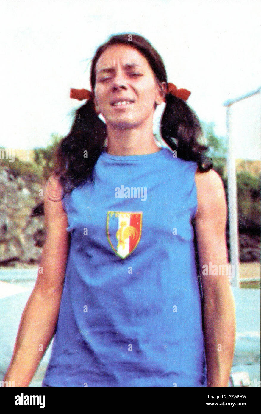 . CAMPIONI DELLO SPORT 1969/1970-n.93- C. BESSON (FRA)-ATLETICA LEGG-rec . 1968. 19 sconosciuto Colette Besson 1968 Foto Stock