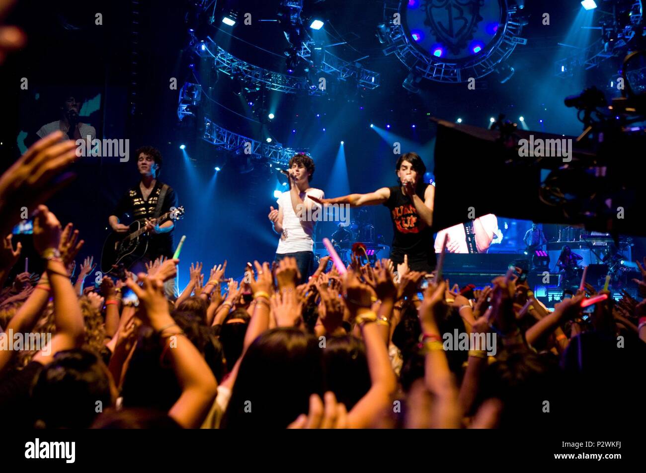 Pellicola originale titolo: JONAS BROTHERS: 3D esperienza concertistica. Titolo inglese: JONAS BROTHERS: 3D esperienza concertistica. Regista: Bruce Hendricks. Anno: 2009. Stelle: Kevin Jonas; Joe Jonas; Nick Jonas. Credito: Chapman-leonard apparecchiature da studio/ fonte film/ / Album Foto Stock