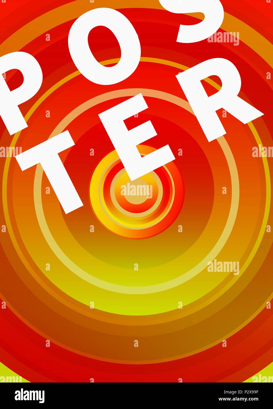 Gradiente rosso astratta poster Illustrazione Vettoriale
