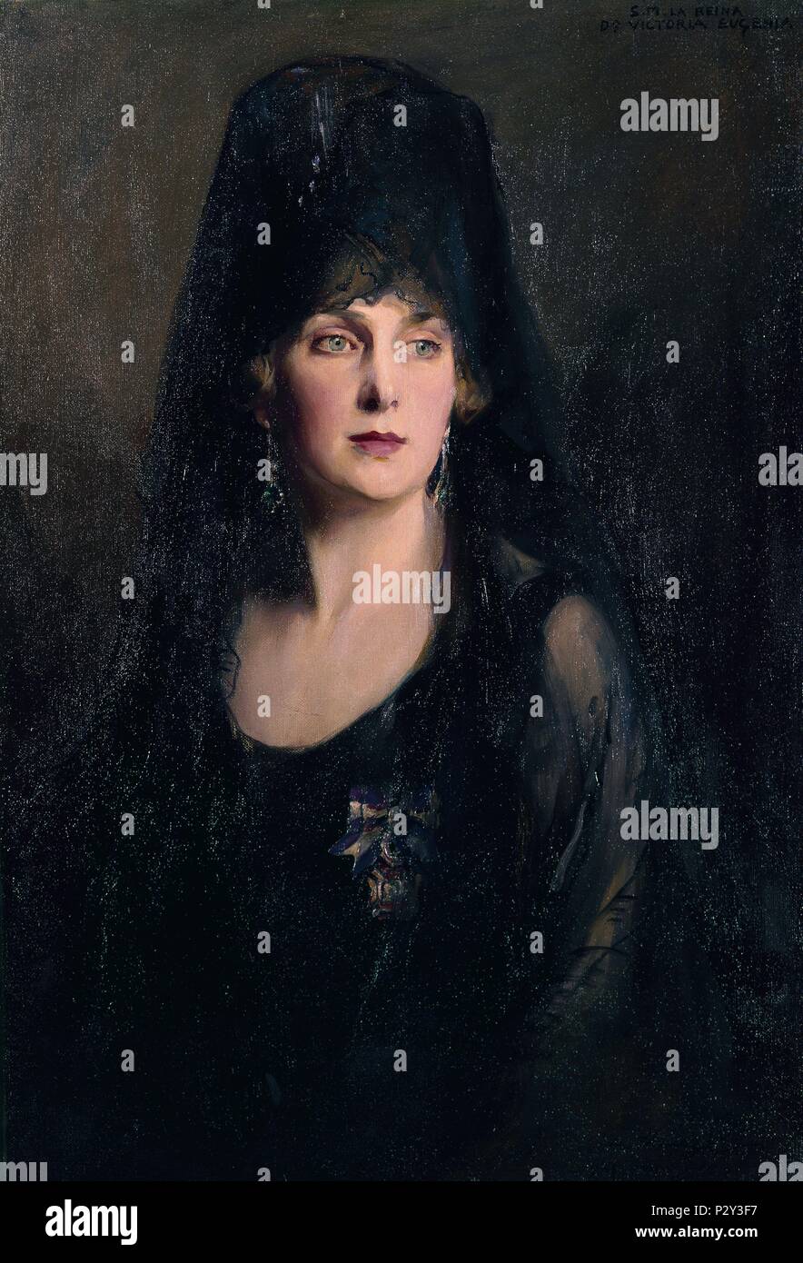 REINA Victoria Eugenia. Autore: Filippo de Lászlo (1869-1937). Posizione: Il MUSEO REINA SOFIA-PINTURA, MADRID, Spagna. Foto Stock