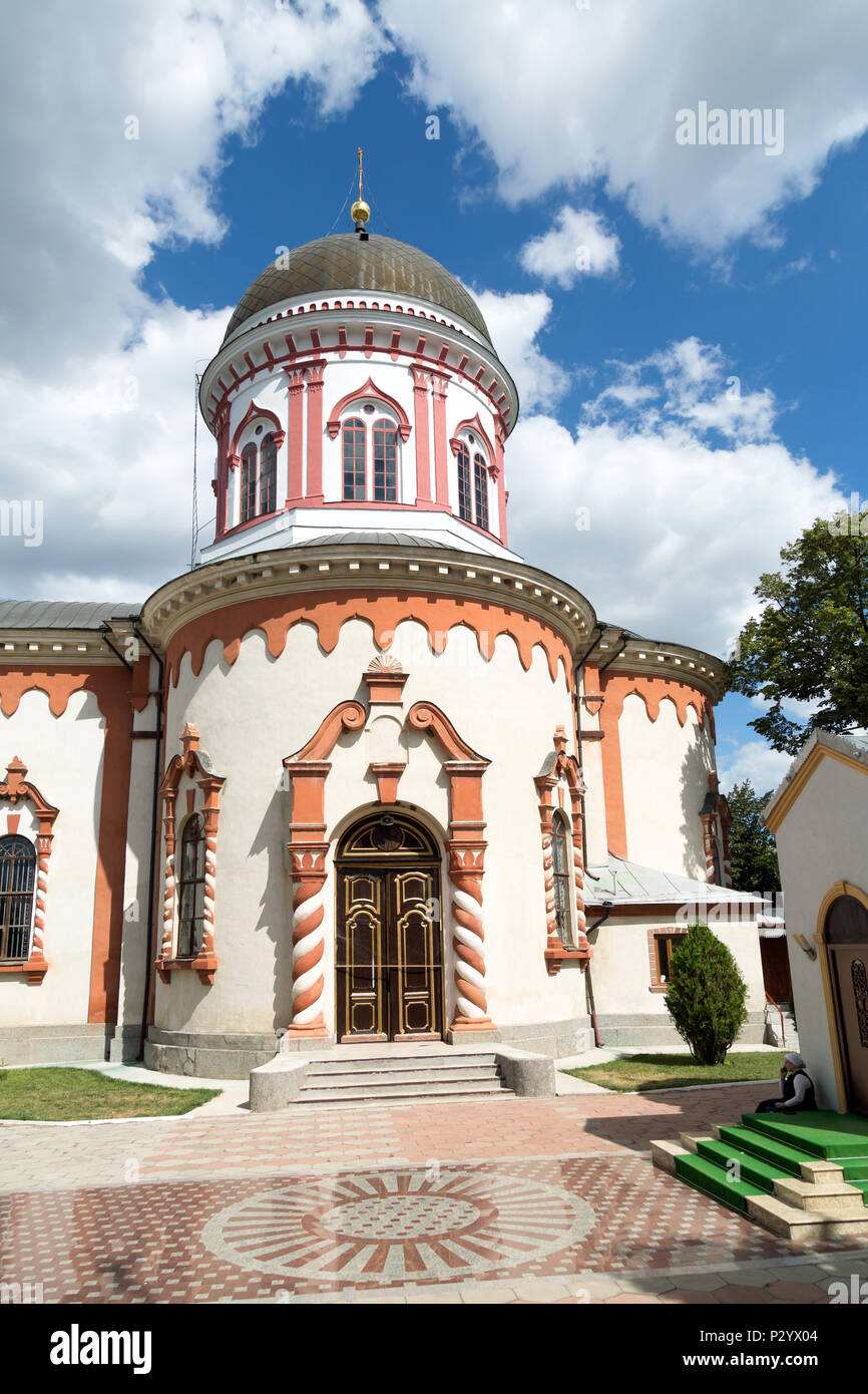 26.08.2016, Chitcani, Transnistria Moldavia - l'Ascensione Russian-Orthodox Neu-Niamtz monastero è stata chiusa dal potere sovietico nel 1962 e riaperto Foto Stock