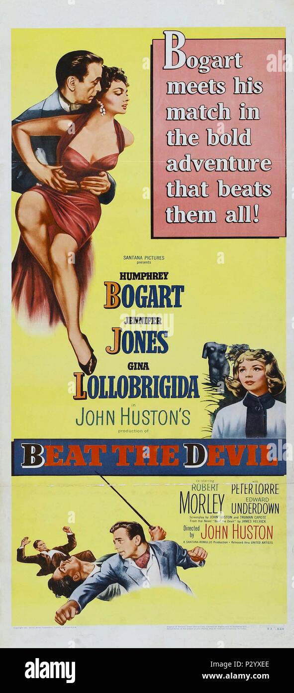 Pellicola originale titolo: Beat the Devil. Titolo inglese: Beat the Devil. Regista: John Huston. Anno: 1953. Credito: United Artists / Album Foto Stock