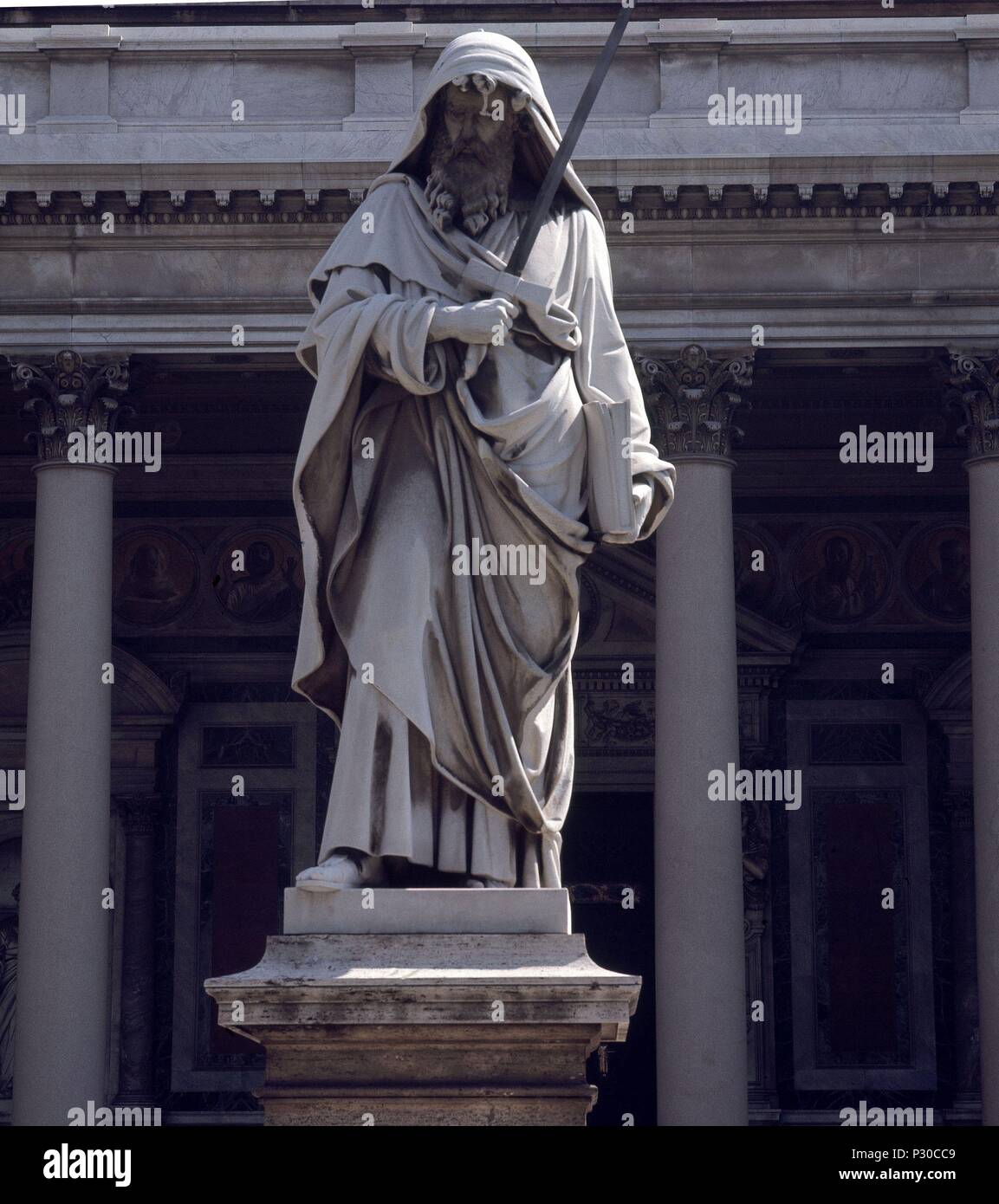 SAN PABLO. Autore: Giuseppe Obici (1807-1878). Posizione: Iglesia de San Pedro EXTRAMUR, Roma, Italia. Foto Stock