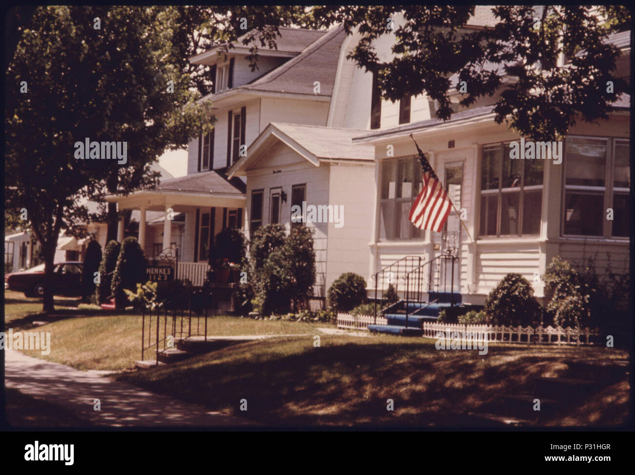 Paesaggio -la-town-di-nuovo-ULM-minnesota-è stata fondata in-1854-da-un-gruppo-di-tedesco-immigrati 4727569346 o Foto Stock