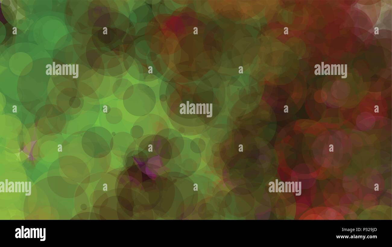 Il rosso e il verde bolle, grunge vettore di fondo. Spruzzi di inchiostro, Blot, degli spot. Acquerello gli spruzzi di vernice pattern, fluido Macchie Macchie di sfondo. Illustrazione Vettoriale