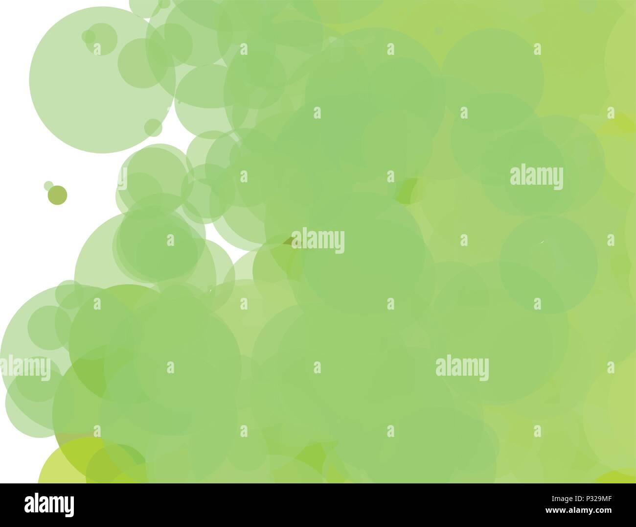 Bolle di verde, grunge vettore di fondo. Spruzzi di inchiostro, Blot, degli spot. Acquerello gli spruzzi di vernice pattern, fluido Macchie Macchie di sfondo. Illustrazione Vettoriale