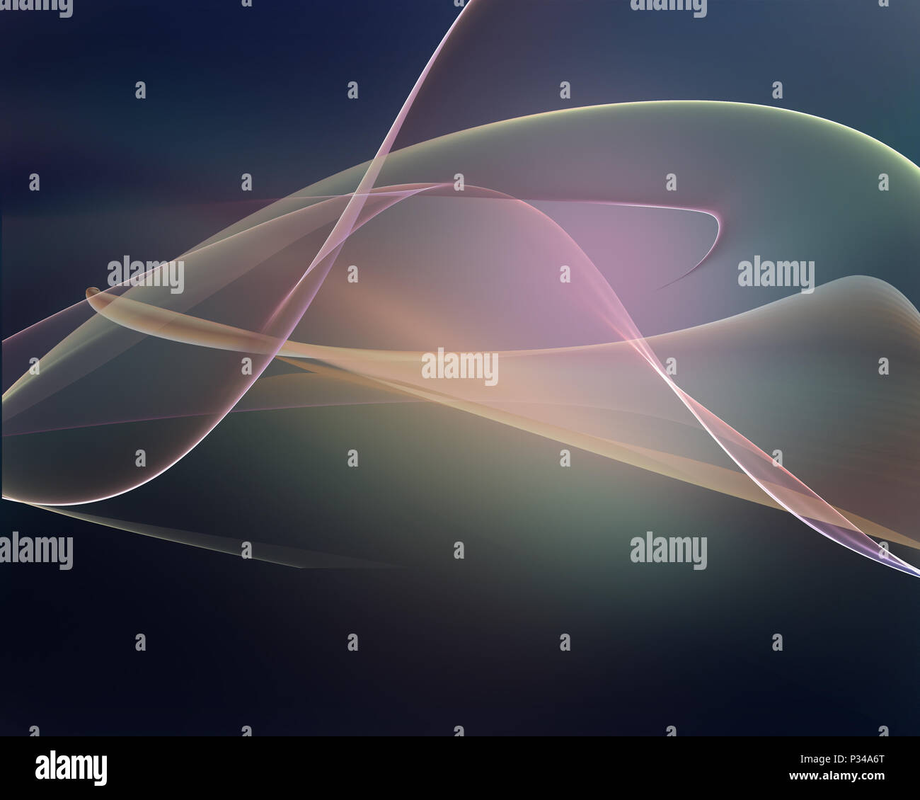 Sfondo astratto di linee fluide Foto Stock