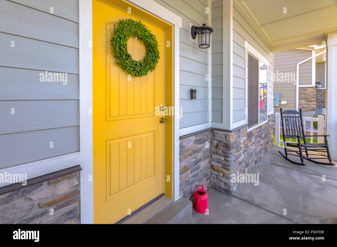 Splendida casa entrata modi popolari in Utah Valley Foto Stock